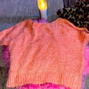 peach colored lite sweater